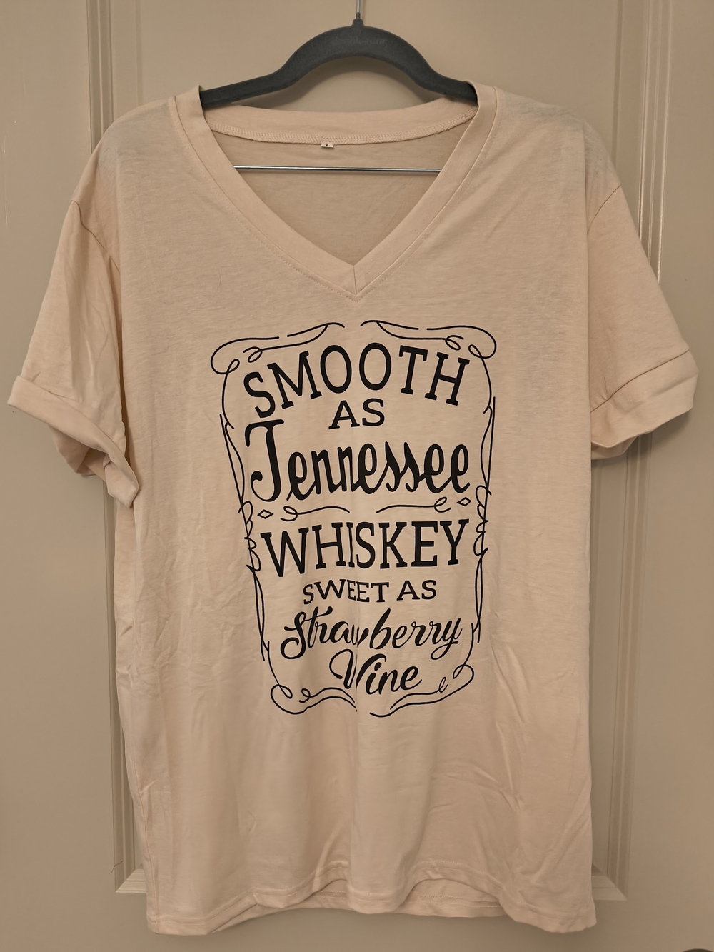 Women’s V-Neck Graphic Tee - Smooth as Tennessee Whiskey